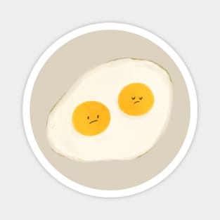 Kawaii double egg yolks fried egg 🍳 Magnet